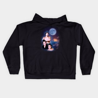 Three Wolf Moon Kids Hoodie